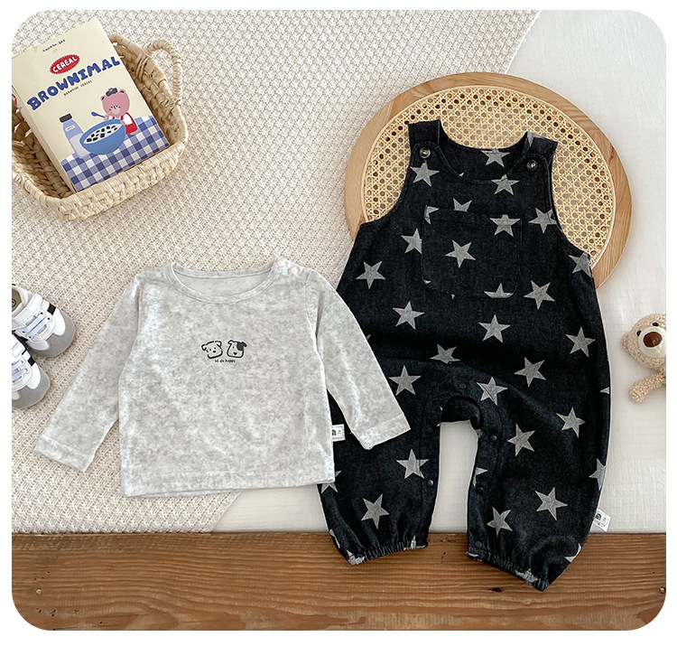 滿版星星包屁吊帶褲上衣加購