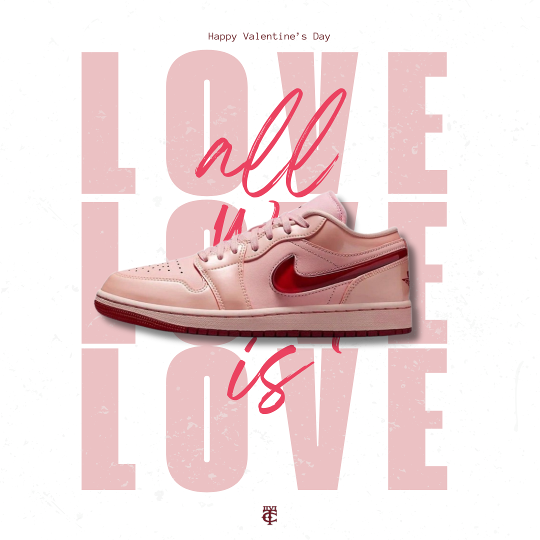 Nike Air Jordan 1 Low AJ1 Valentine's Day 情人節限定 果凍勾 粉紅 桃紅色 HF3174600