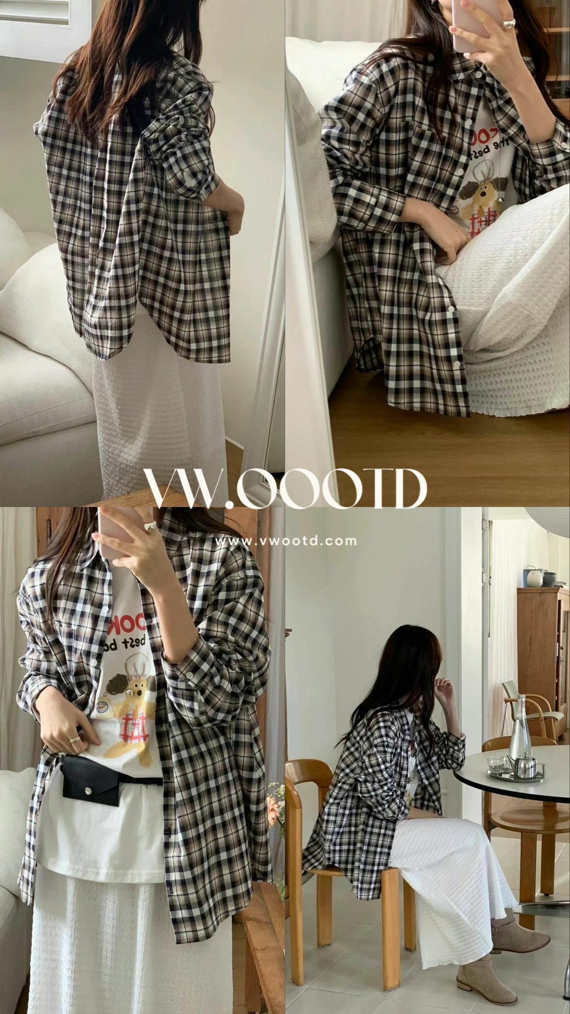 粗線大格仔恤衫