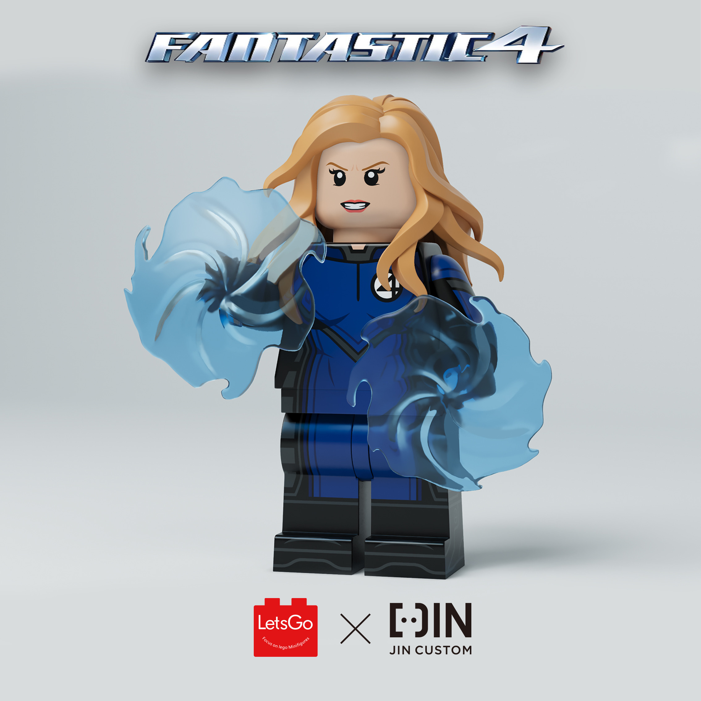 [Jin Custom X Lets Go] [In Stock] Fantastic Four - Invisible Woman [PADprinted]