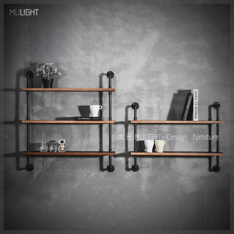 LOFT水管造型實木多層架組|可訂製