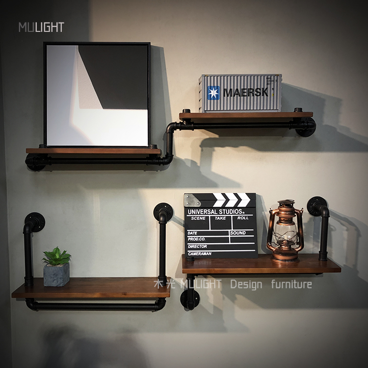 LOFT水管造型實木層架組|可訂製