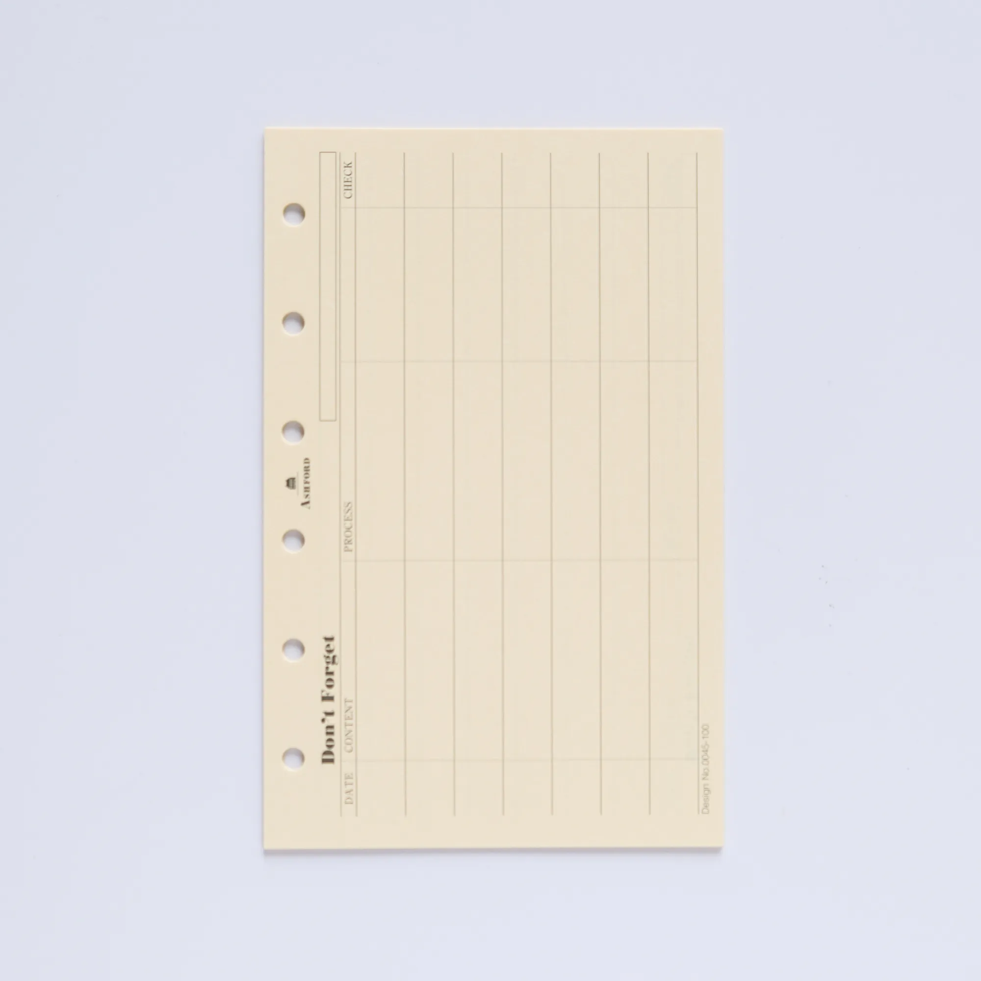 Micro5 M5 To Do List 表格 橫式 (20張入)｜Ashford 日本