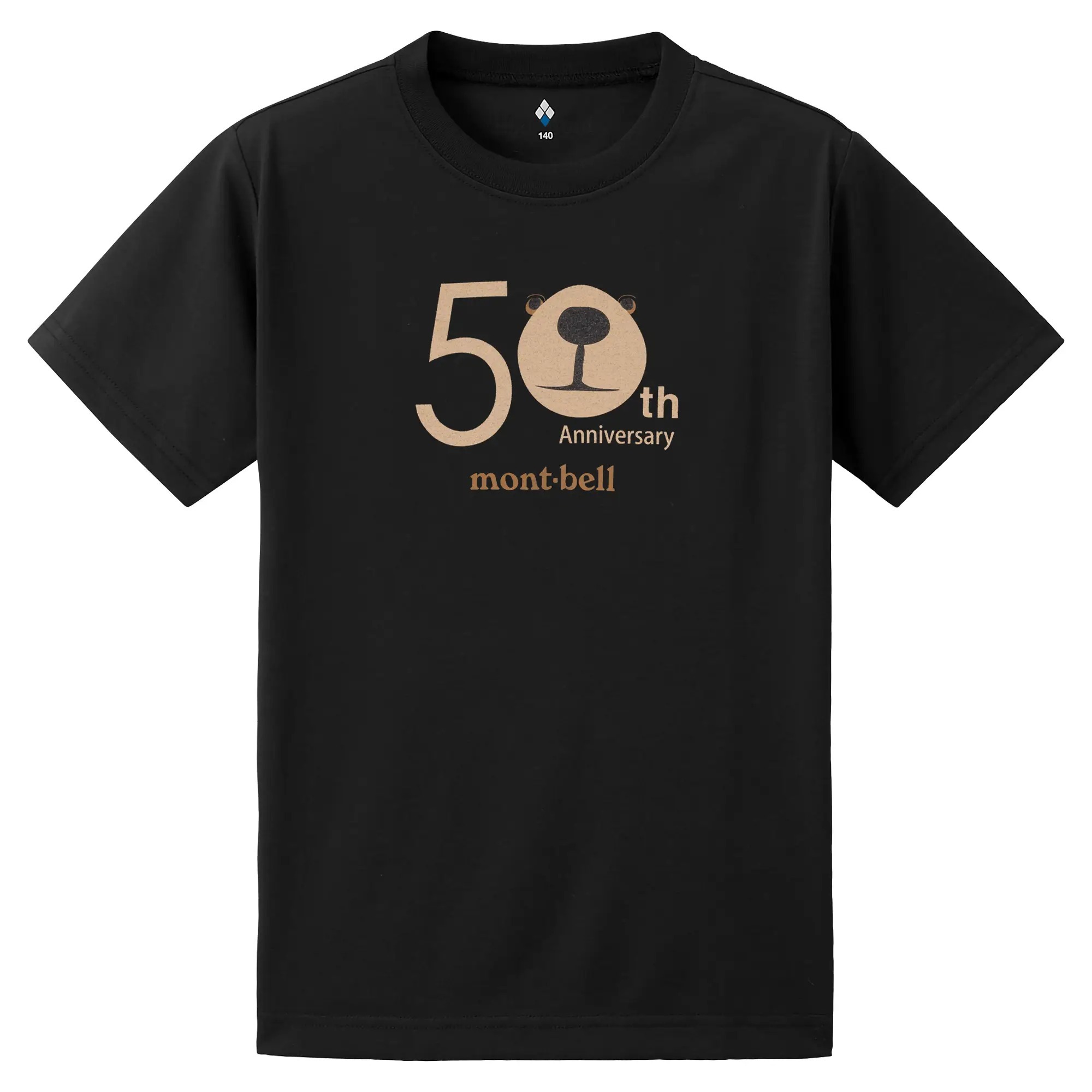 montbell: Wickron T Kid's Monta Bear 50th 100-160【五十周年限量】