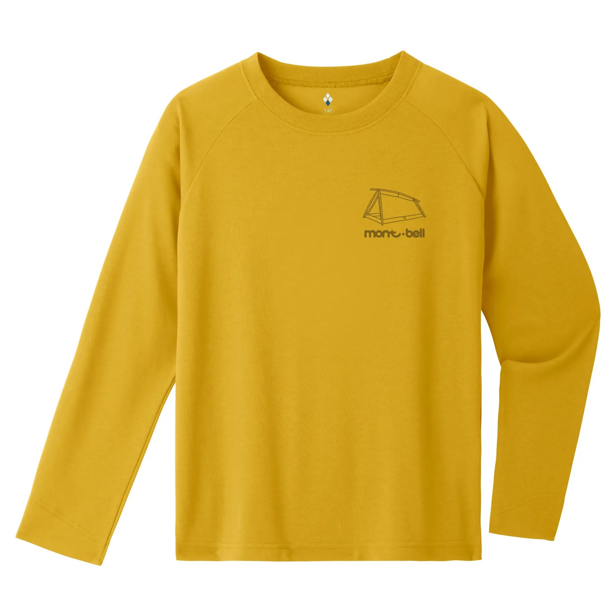 montbell: Wickron Long Sleeve T Kid's Moon Light Tent 50th 100-160【五十周年限量】