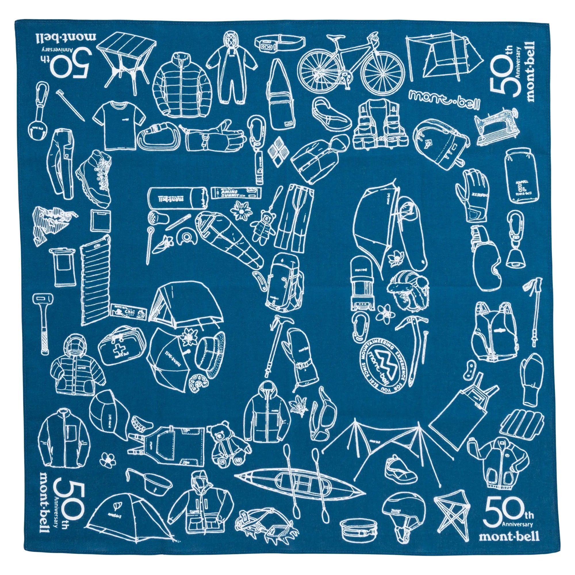 mont-bell: Bandana 50th【五十周年限量】