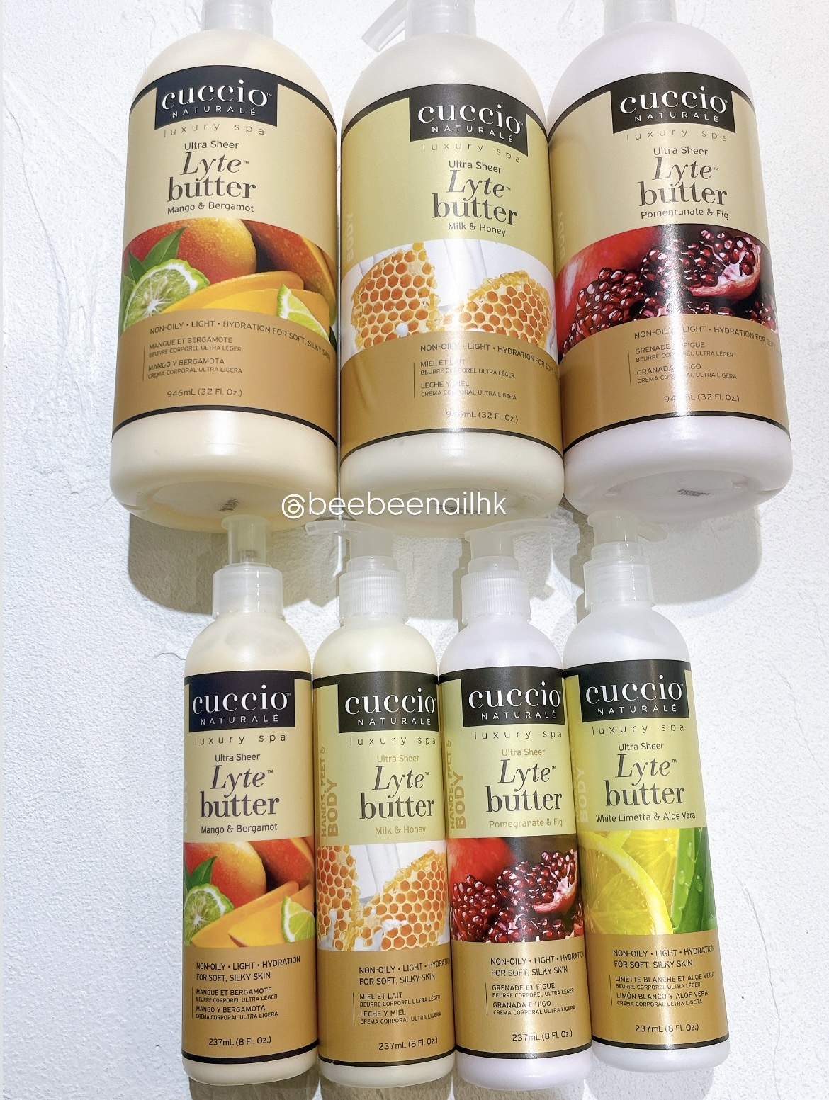 Cuccio -  4款味 Lyter Butter 輕乳液8oz/ 32oz