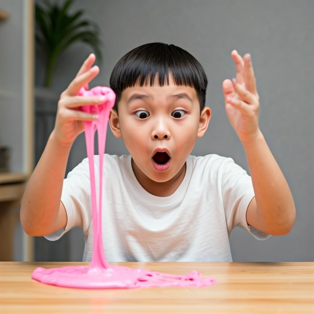 Slimeaholic - Kid Playing With Slime
