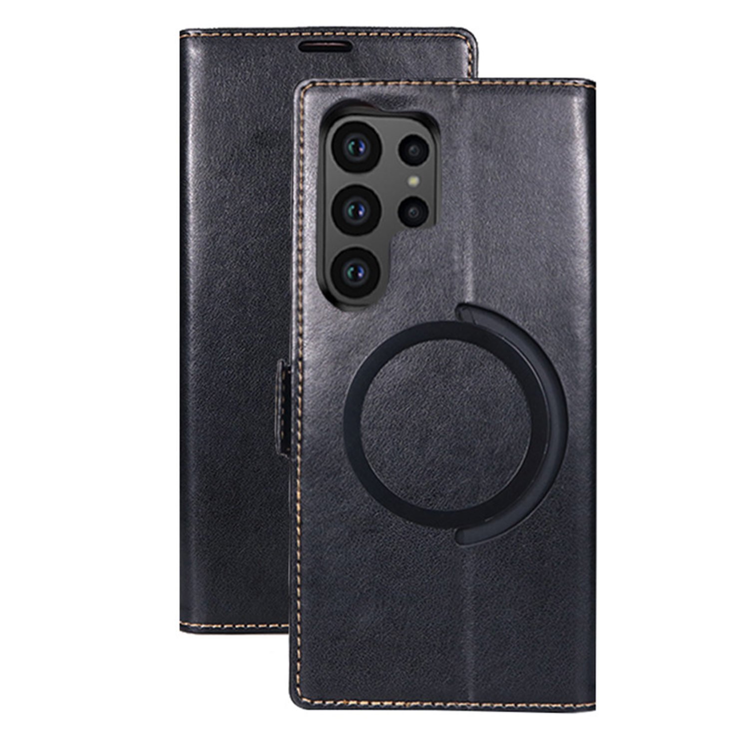 XPRO - Mag Leather Flip - Samsung S25 A54 Case 防撞翻蓋皮革磁吸充電插卡支架手機保護殼