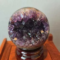 [S] GEMZ & CO HTY ROUND AMETHYST GEODE, V315 (V315)