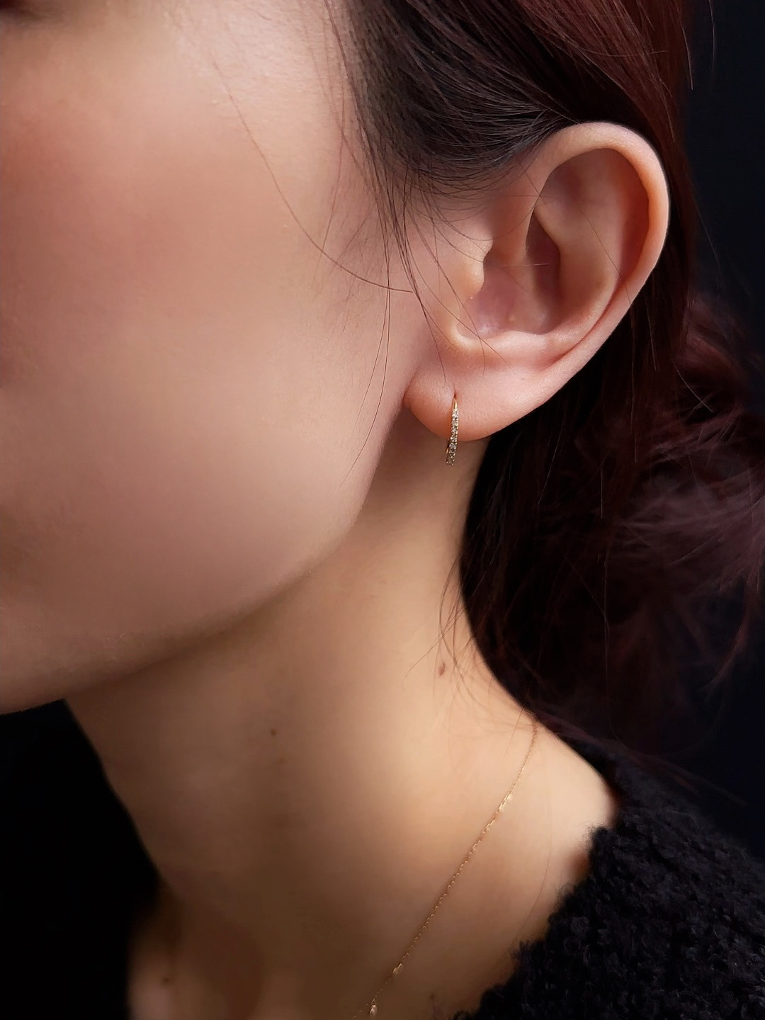 鑽石小耳勾