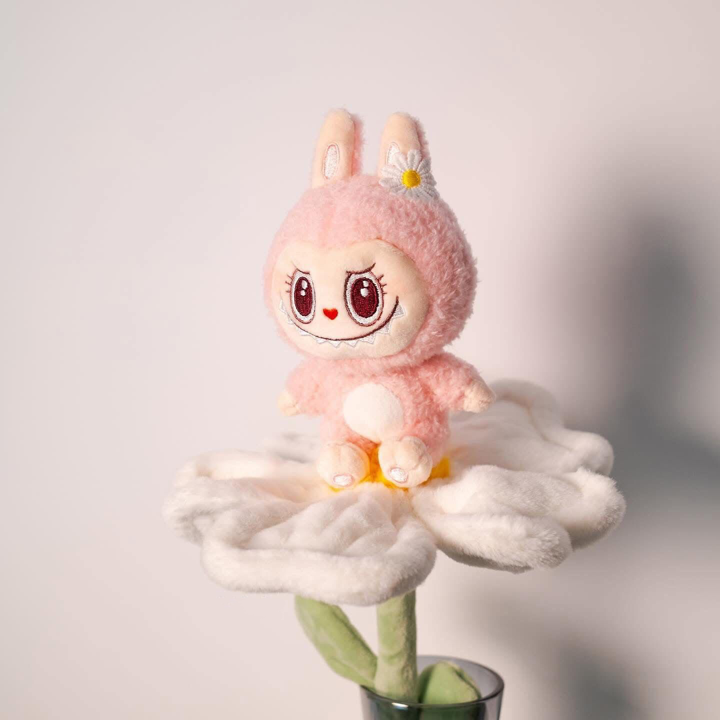 北京ポップランド限定　labubu mokoko ふわふわお花バッグ POP MART FLOWER FAIRY系列-MOKOKO LABUBU毛絨花束（北京樂園限定）