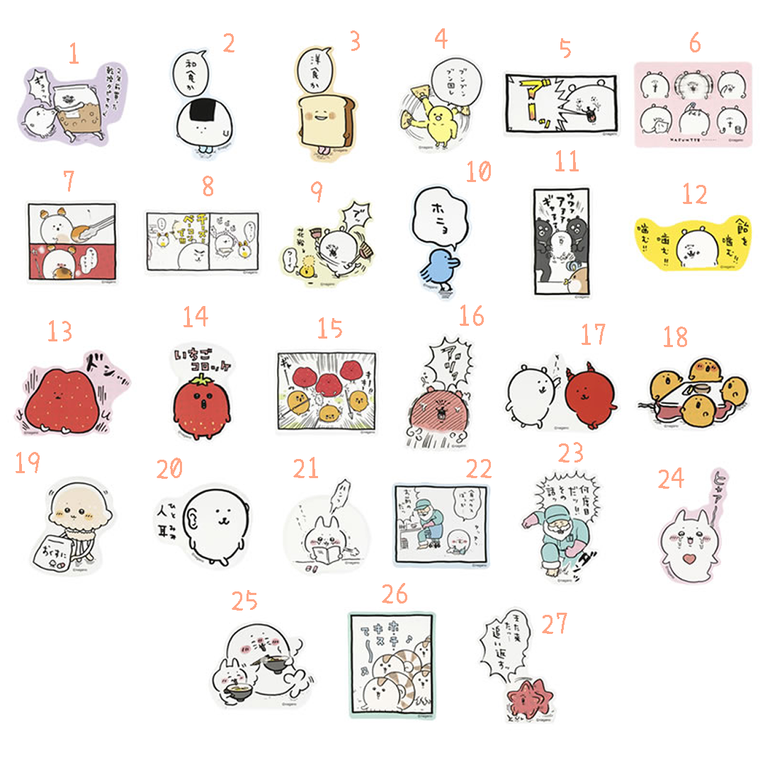 預訂｜Nagano Market 可貼在電話上的貼紙（全27種）