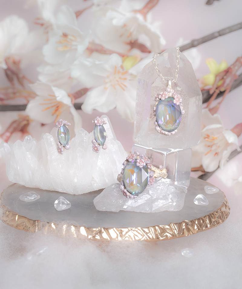 櫻花雨耳環/戒指/頸鏈