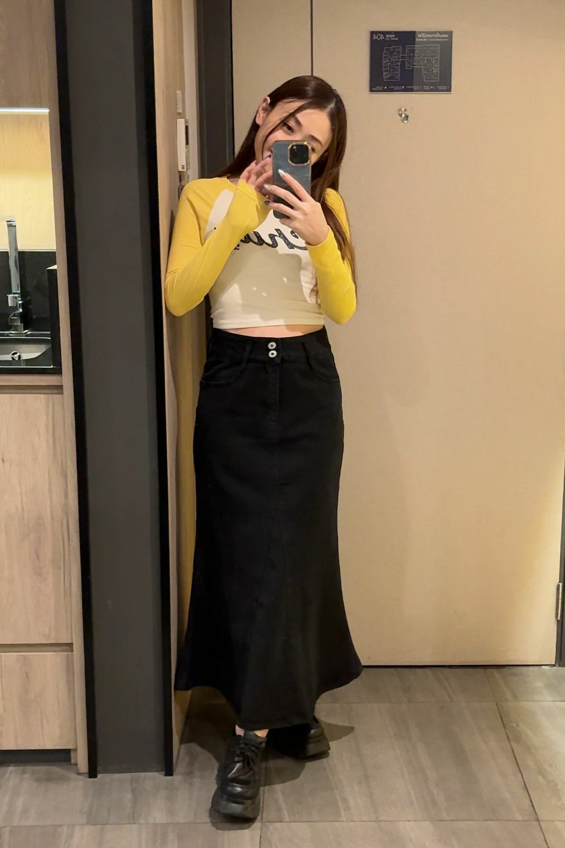 SK#6852🤍無修窄不肥不肥魚尾裙