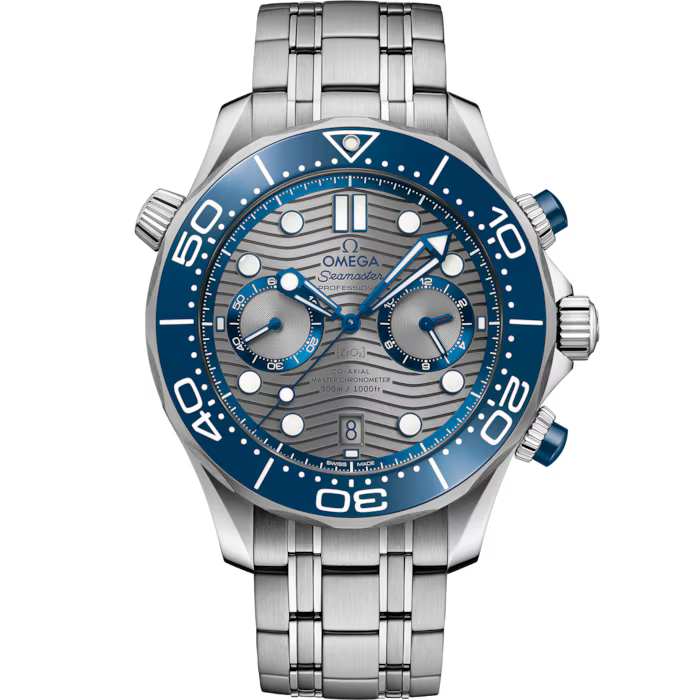 BRAND NEW OMEGA 210.30.44.51.06.001 21030445106001 SEA MASTER 300M STEEL GREY DIAL STEEL ON STEEL 44MM
