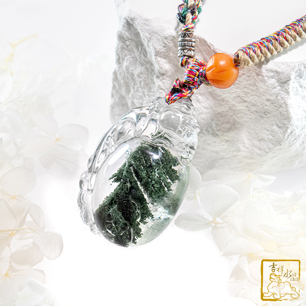 綠幽靈貔貅項鍊 61.9g 旺事業財