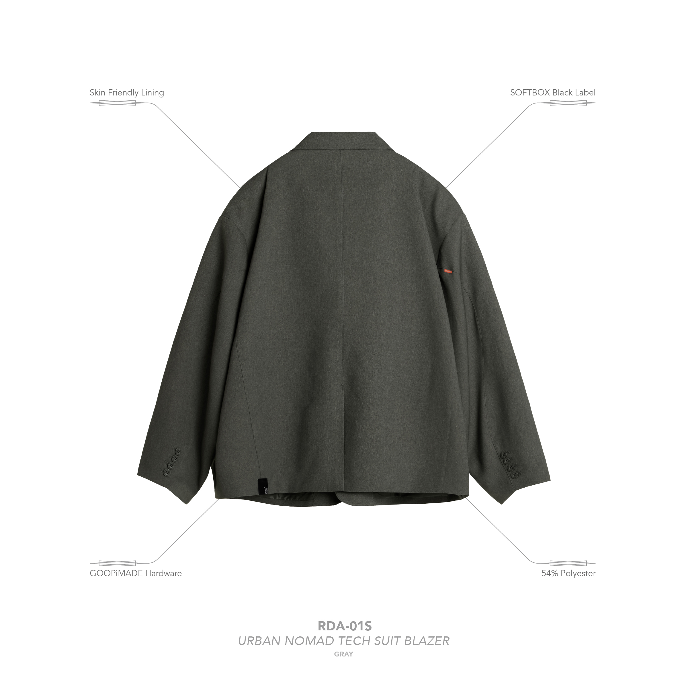 GOOPiMADE テックジャケット RDA-01S GOOPiMADE RDA-01S Nomad Tech Suit Blazer