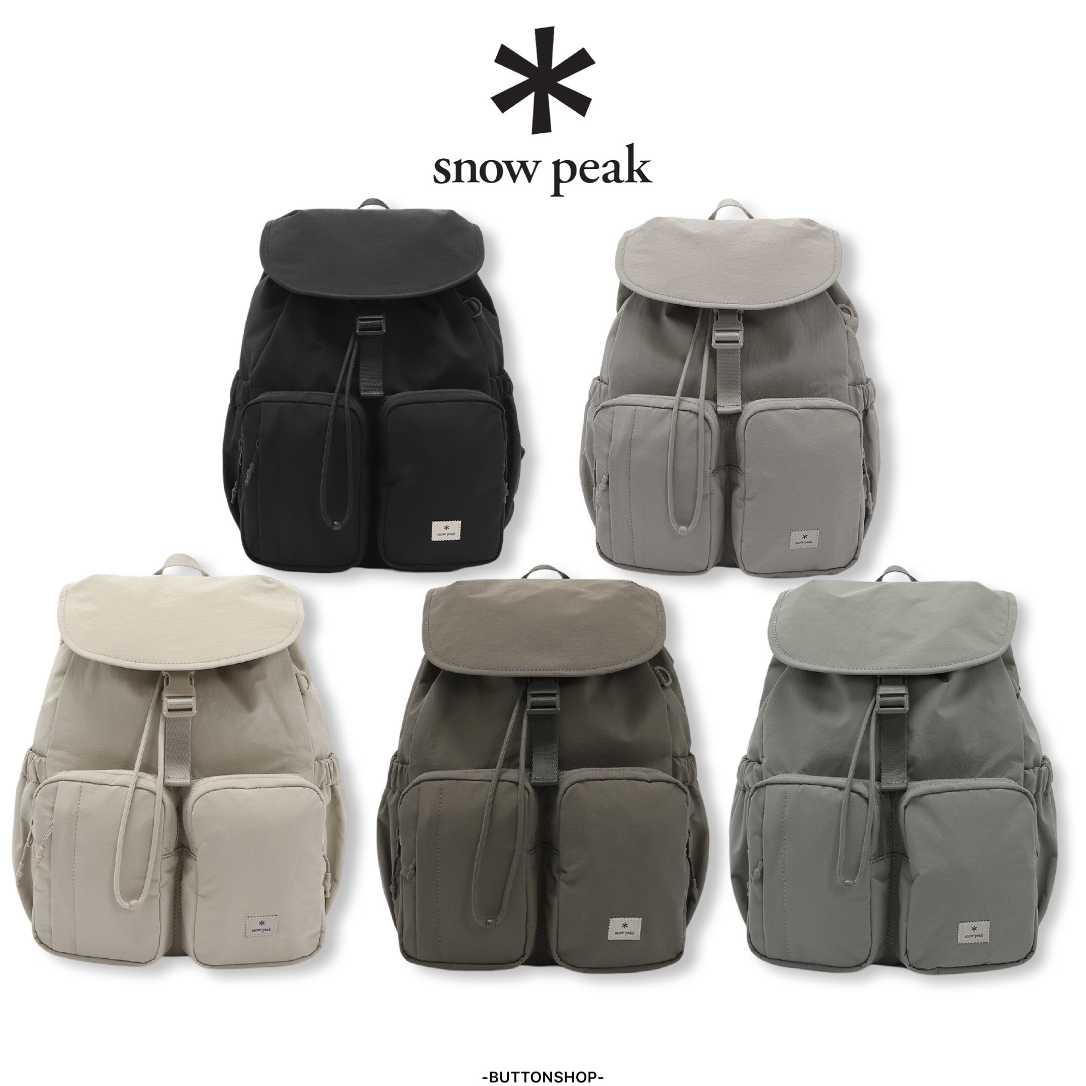 【現貨】snow peak Cample Backpack 12L 雙口袋 後背包 12升 S25ZUCBP12