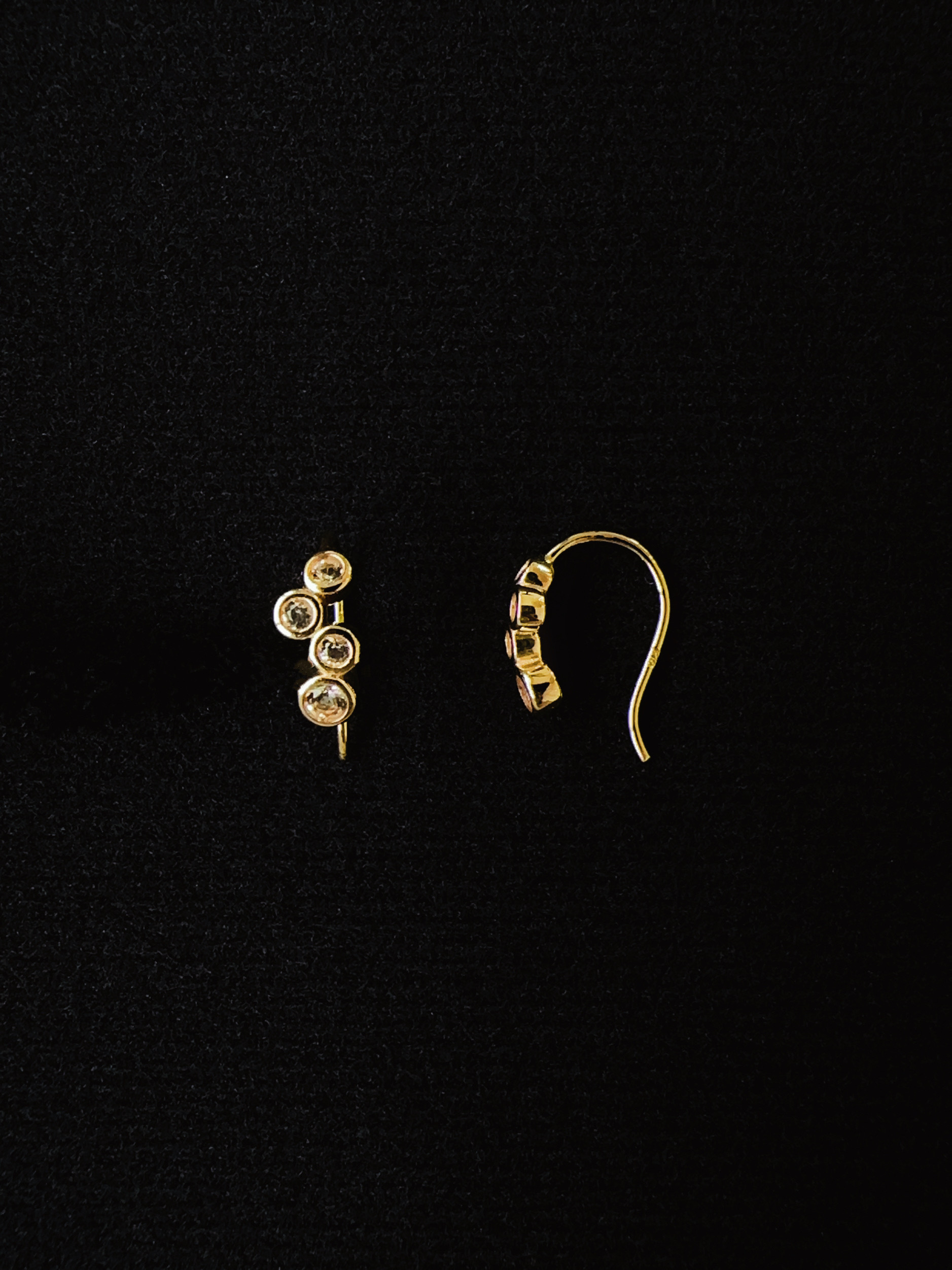 托帕寶石小耳勾