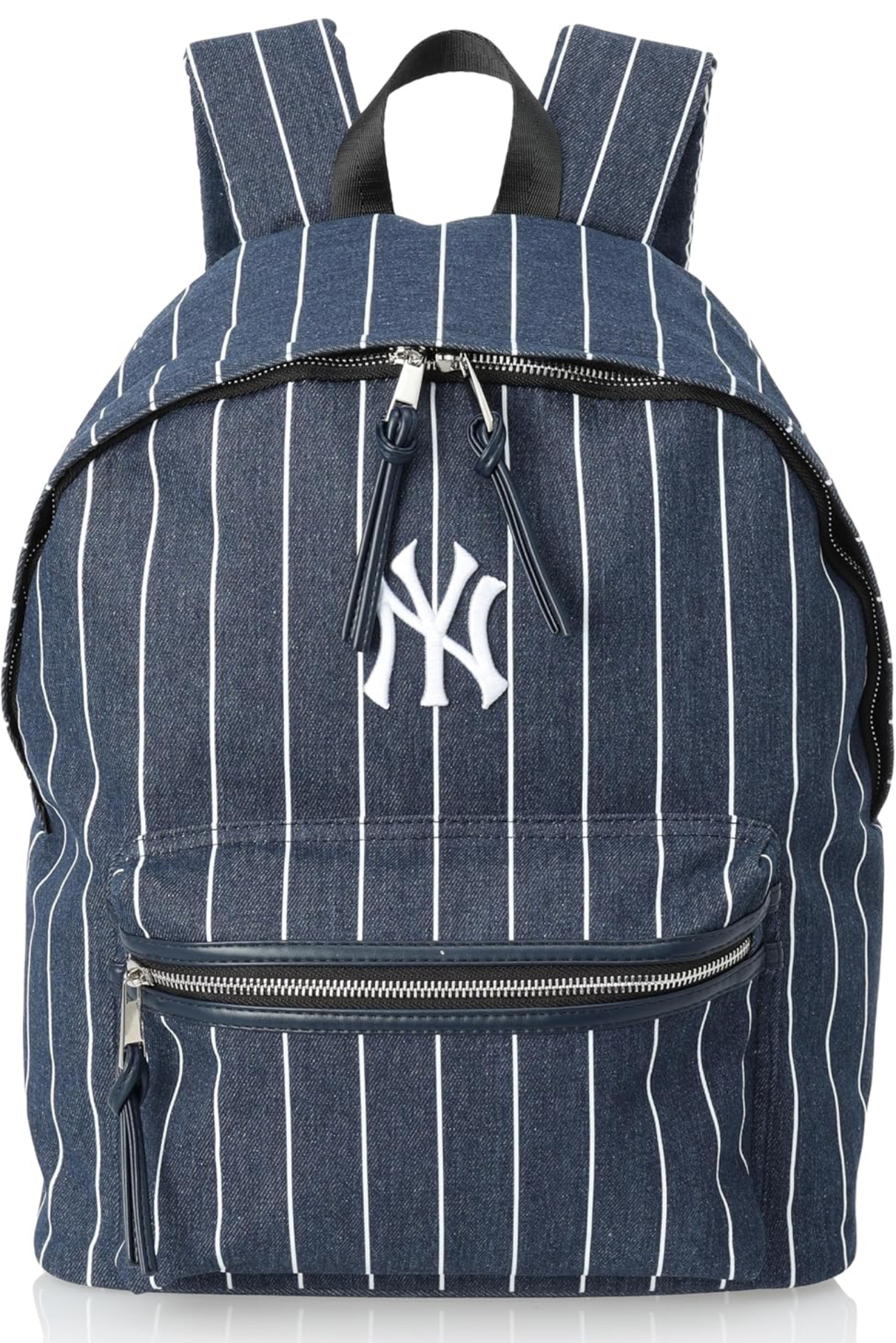 【預購】J0209902 MLB 條紋背包 牛仔藍色