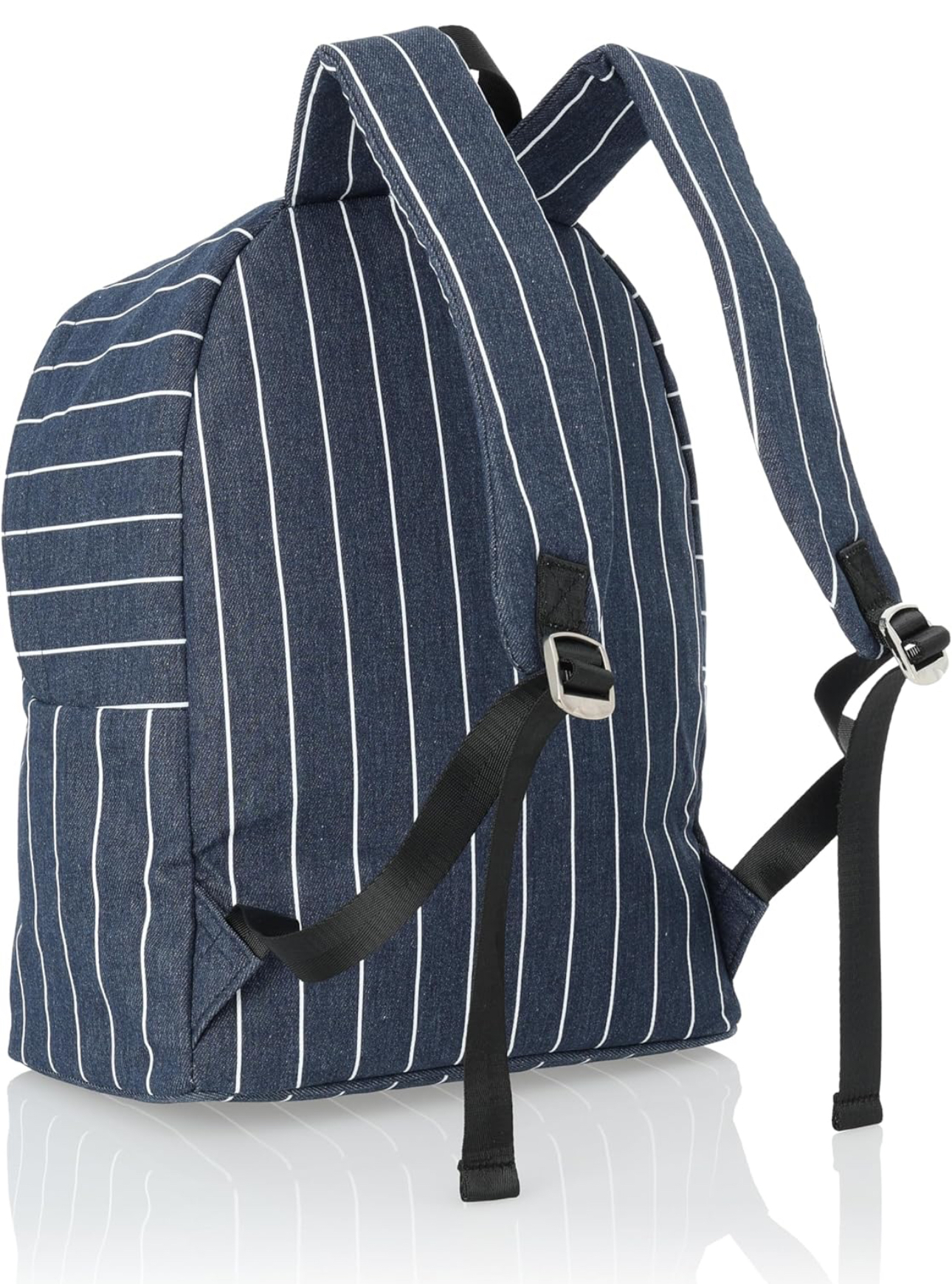 【預購】J0209902 MLB 條紋背包 牛仔藍色