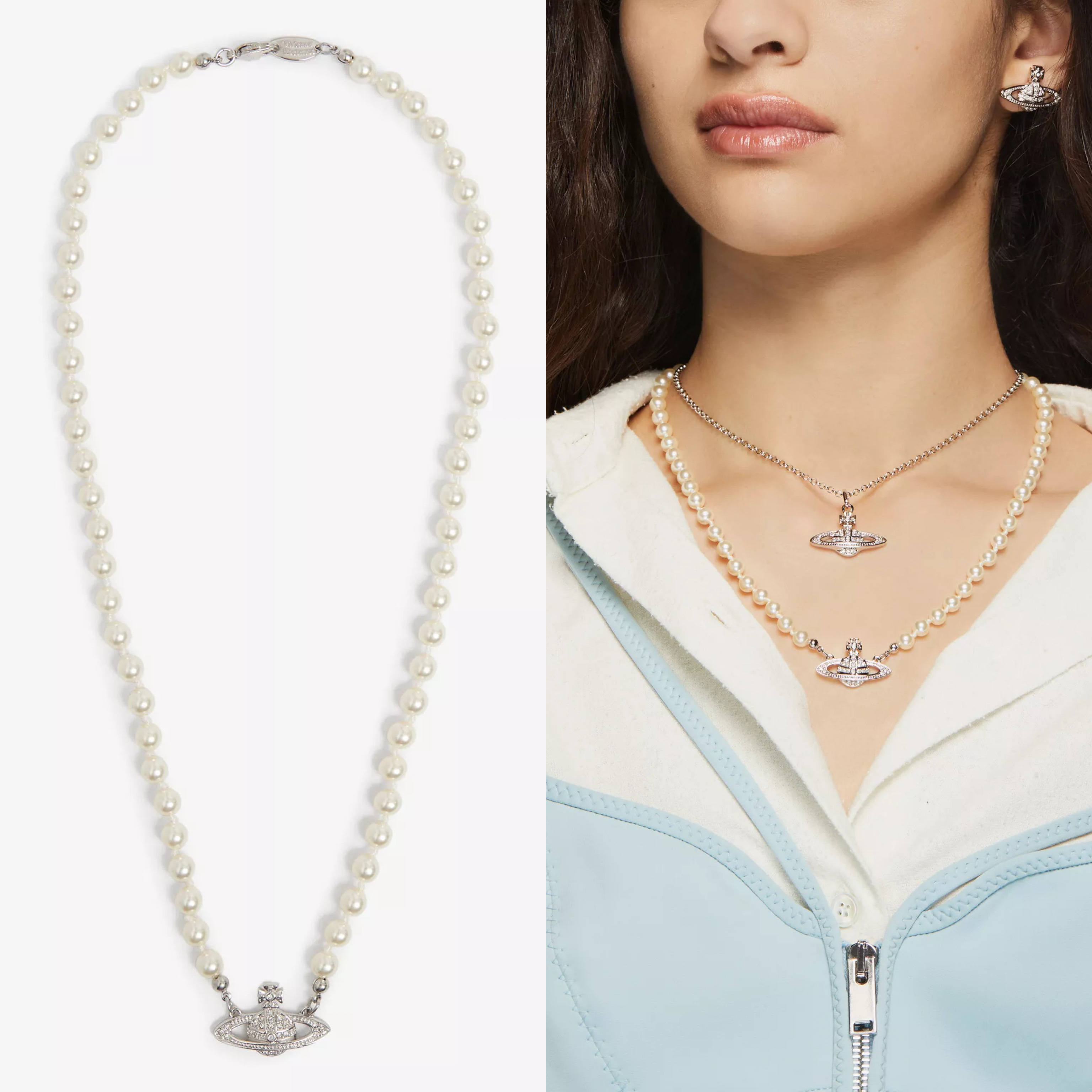 Vivienne Westwood - Mini Bas Relief 珍珠頸鏈