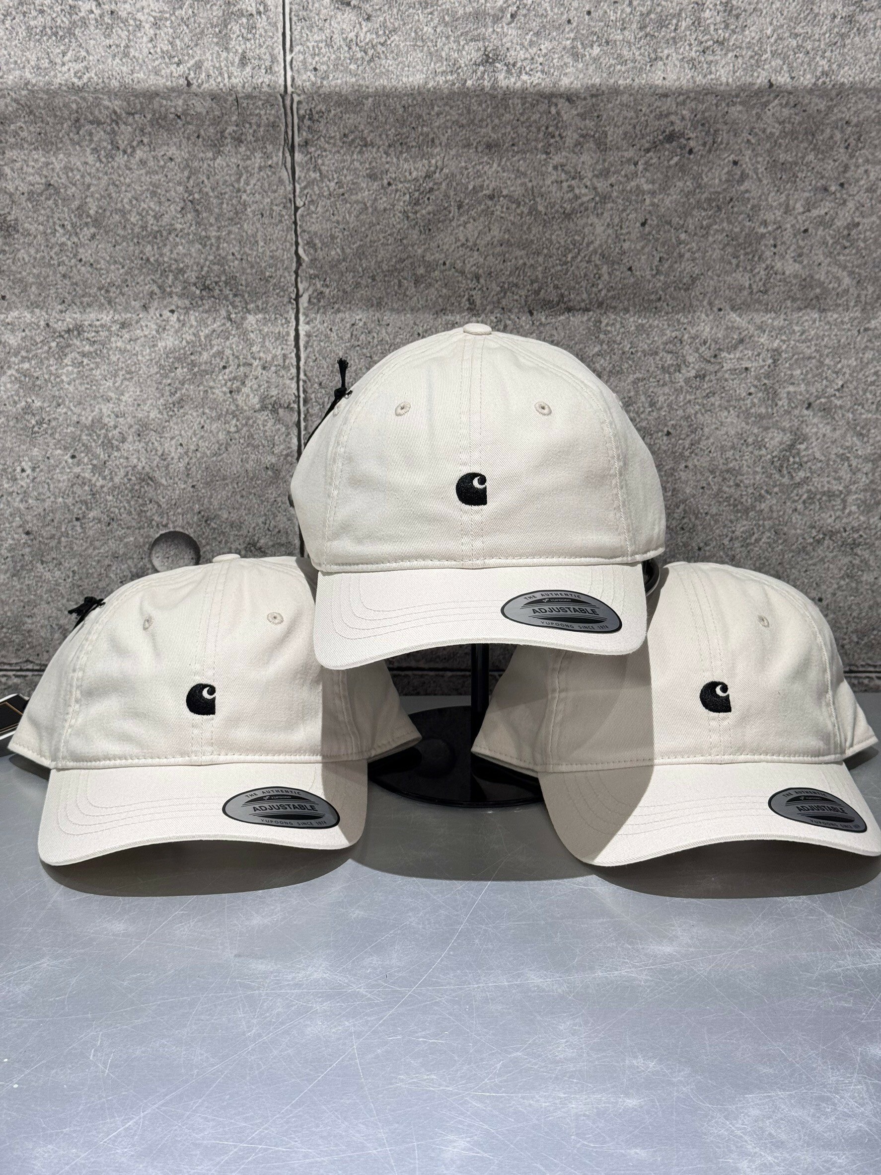 CARHARTT WIP 歐線 經典黑標 老帽 米白色