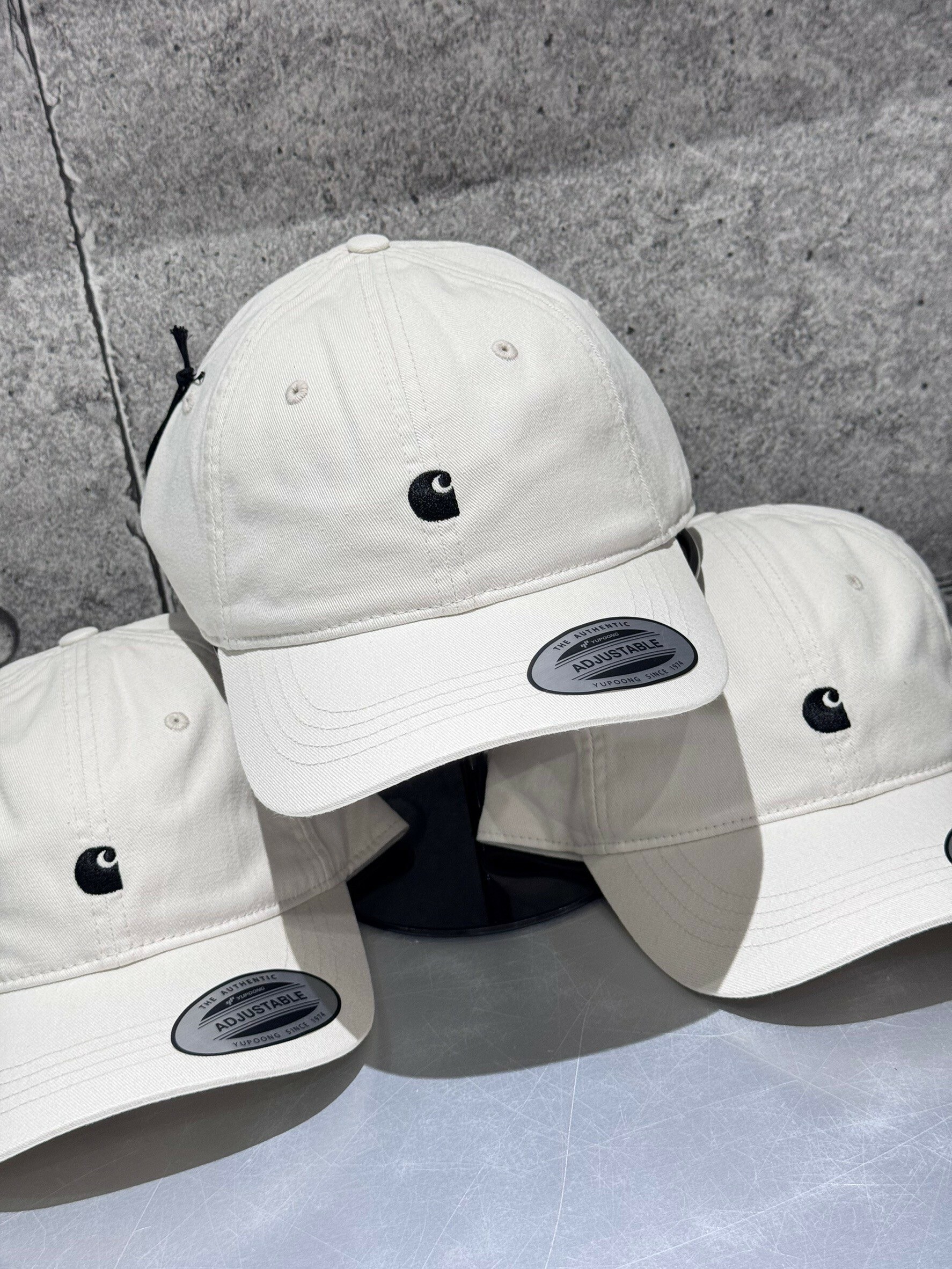 CARHARTT WIP 歐線 經典黑標 老帽 米白色