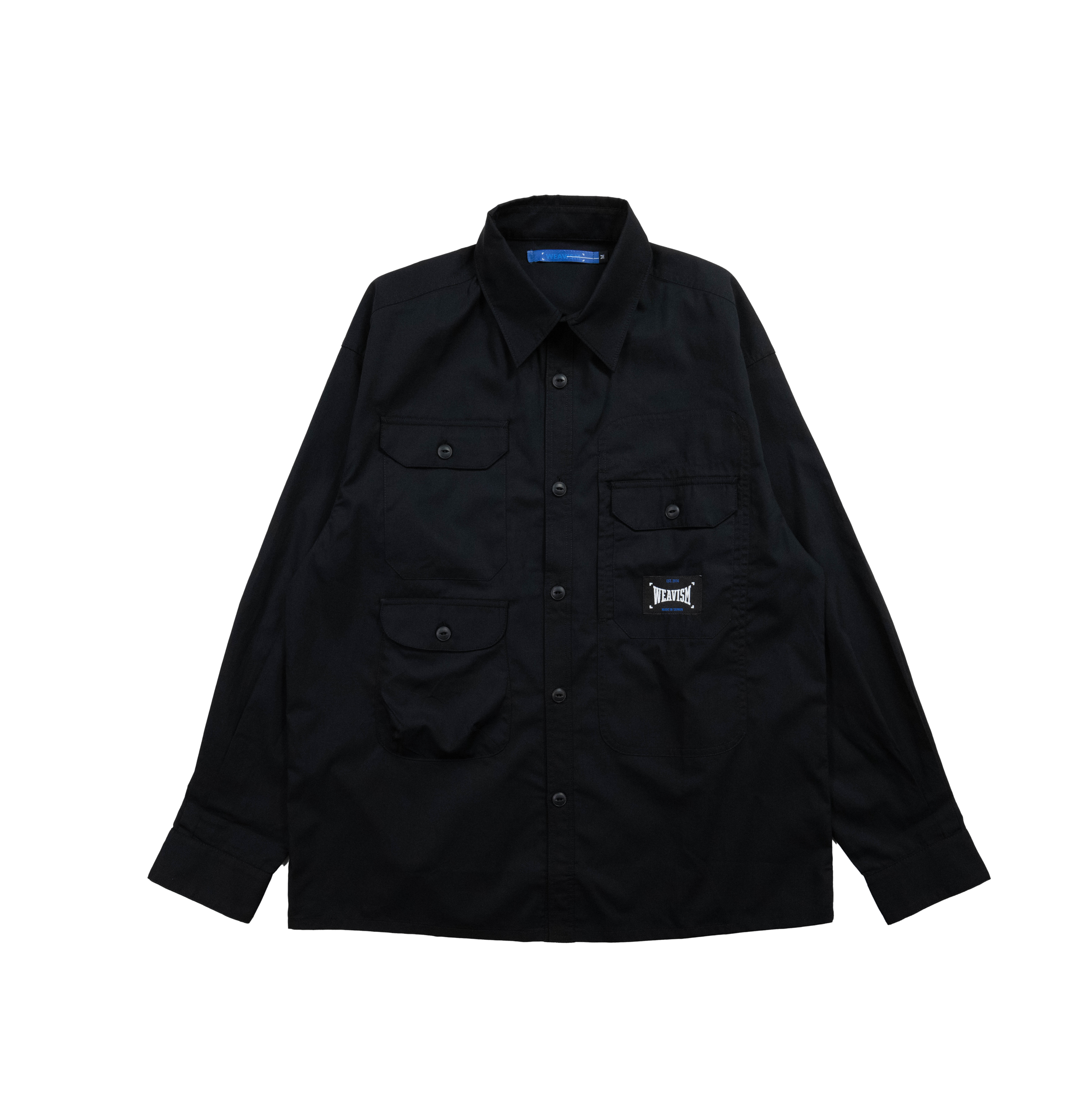 拳願多口袋襯衫-死寂黑