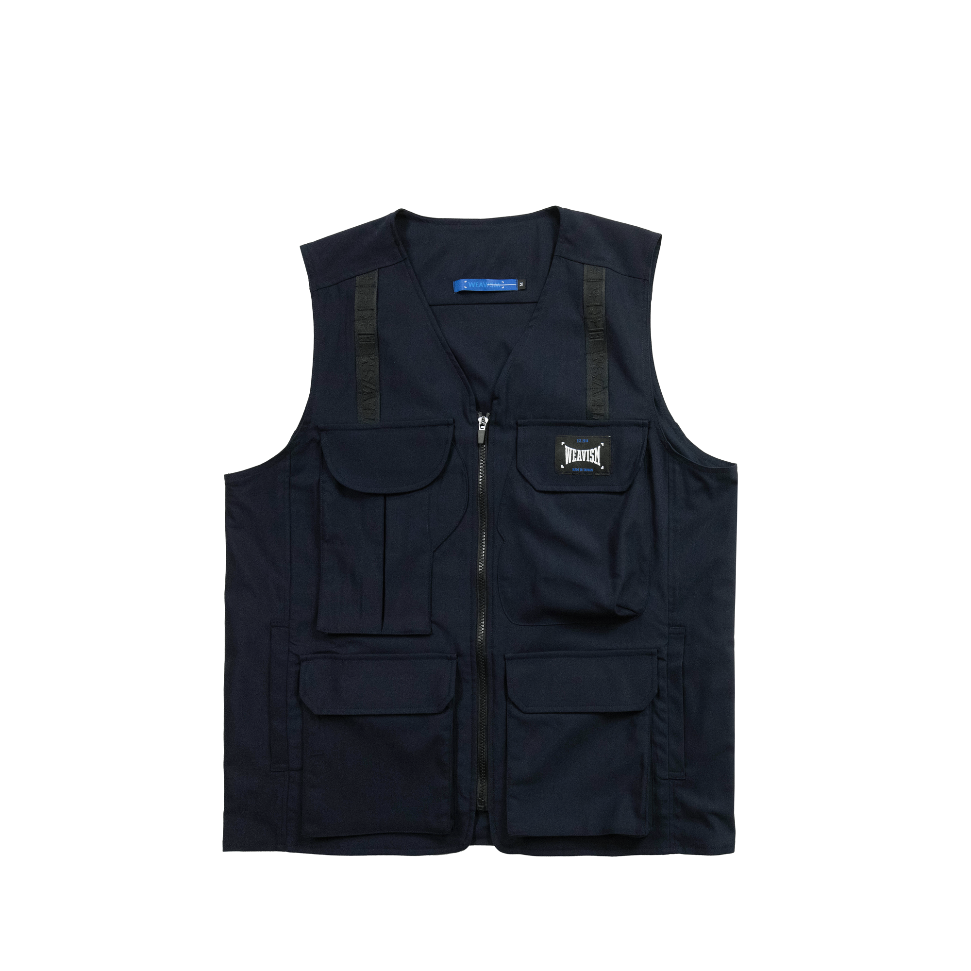 拳魂多口袋機能背心-深海藍