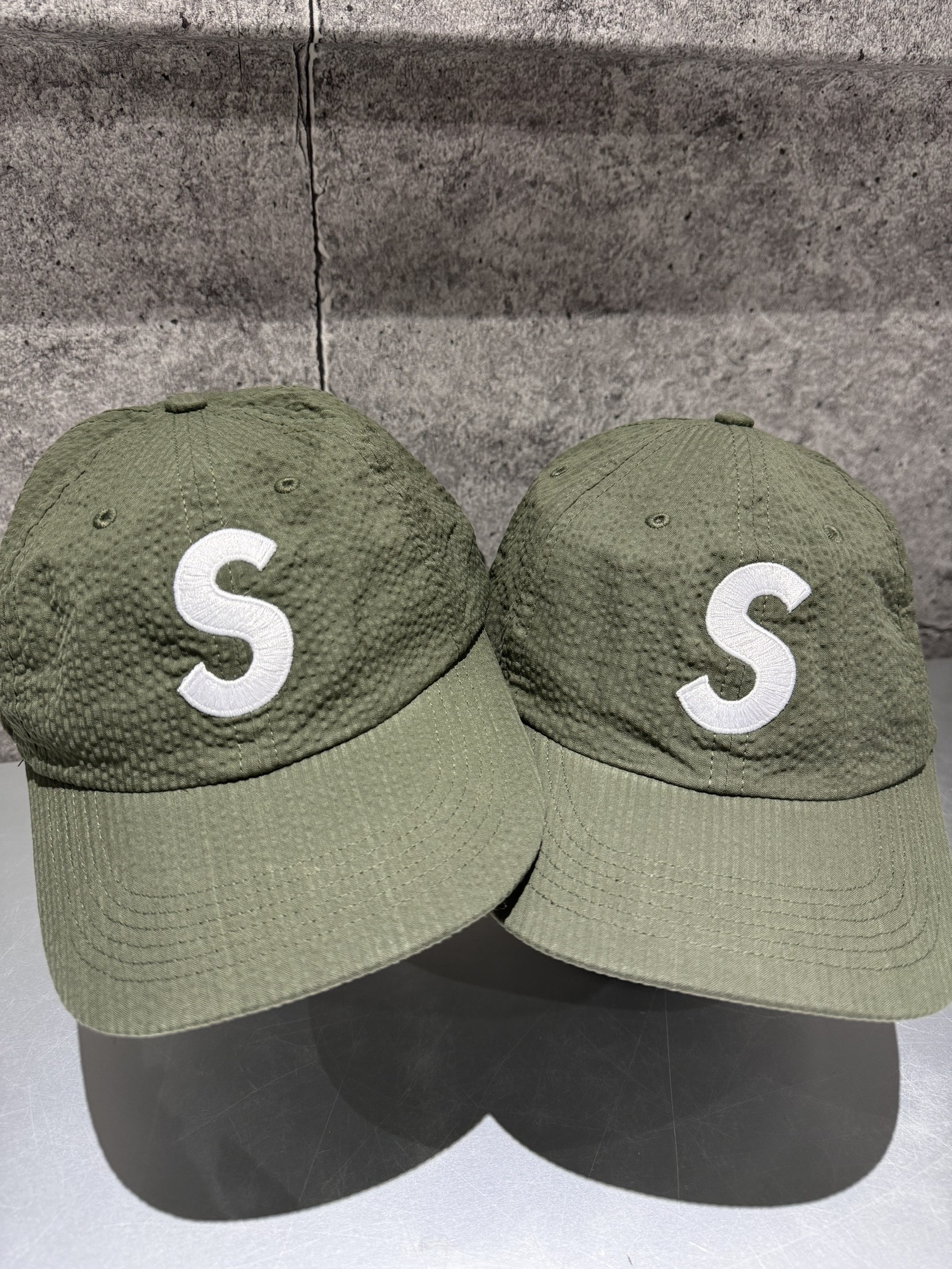 Supreme Seersucker 泡泡紗材質 S Logo 老帽