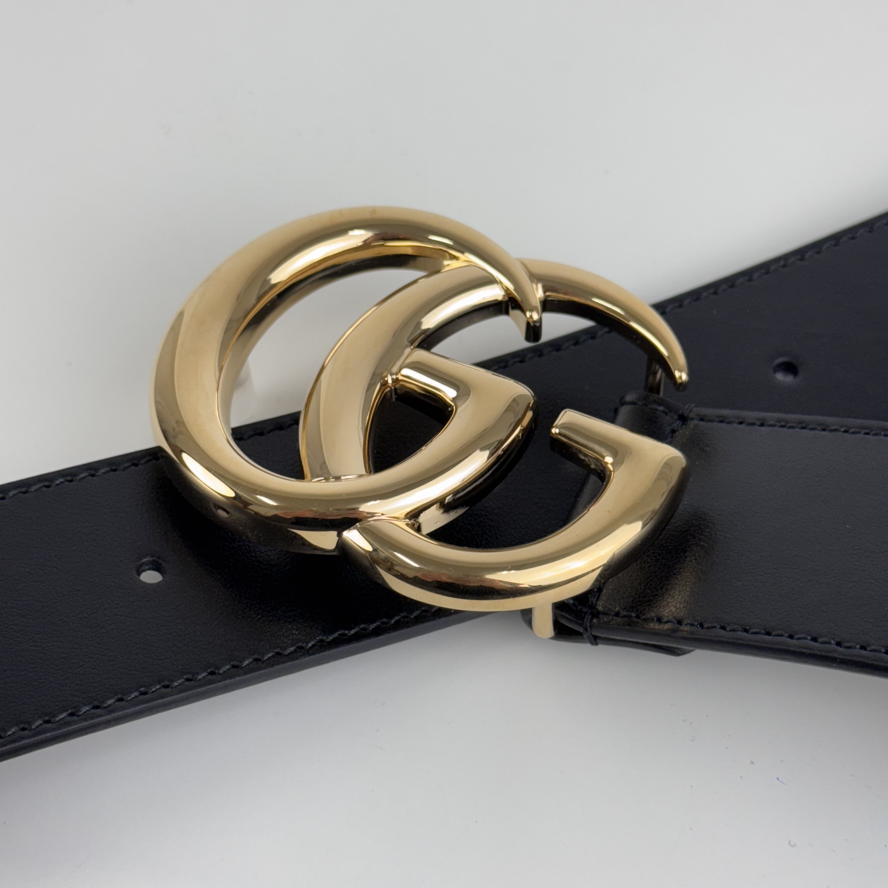 GUCCI 雙G金標腰帶【406831 0YA0G 1000】