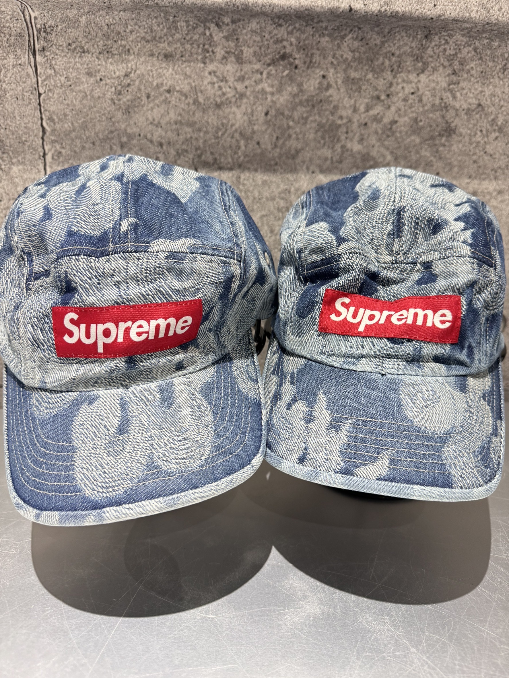 Supreme Flames denim camp cap 單寧火焰刺繡 老帽