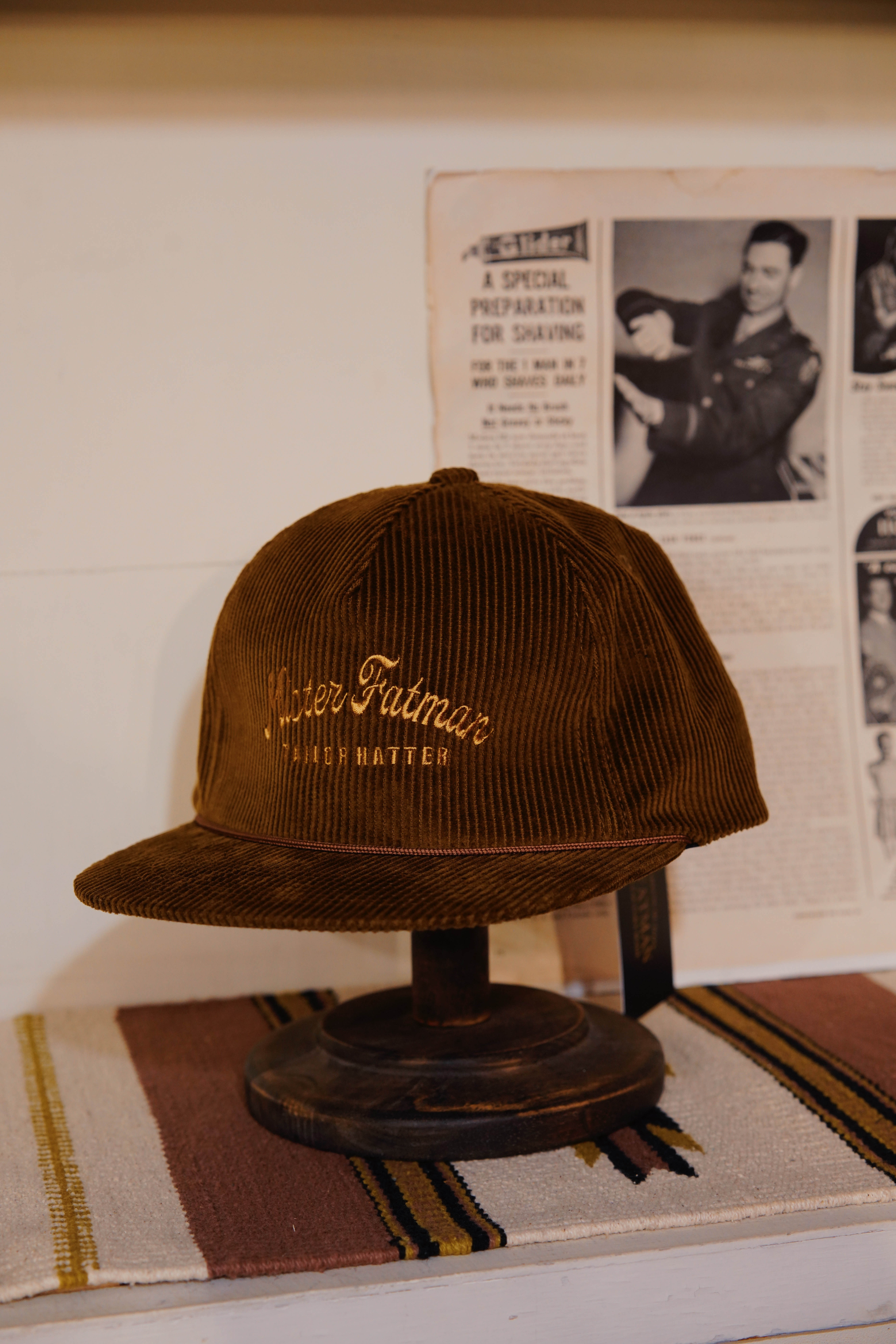 Mr.FATMAN&nbsp;KAISER TRUCKER CAP / 日本品牌 燈芯絨卡車司機帽-咖啡