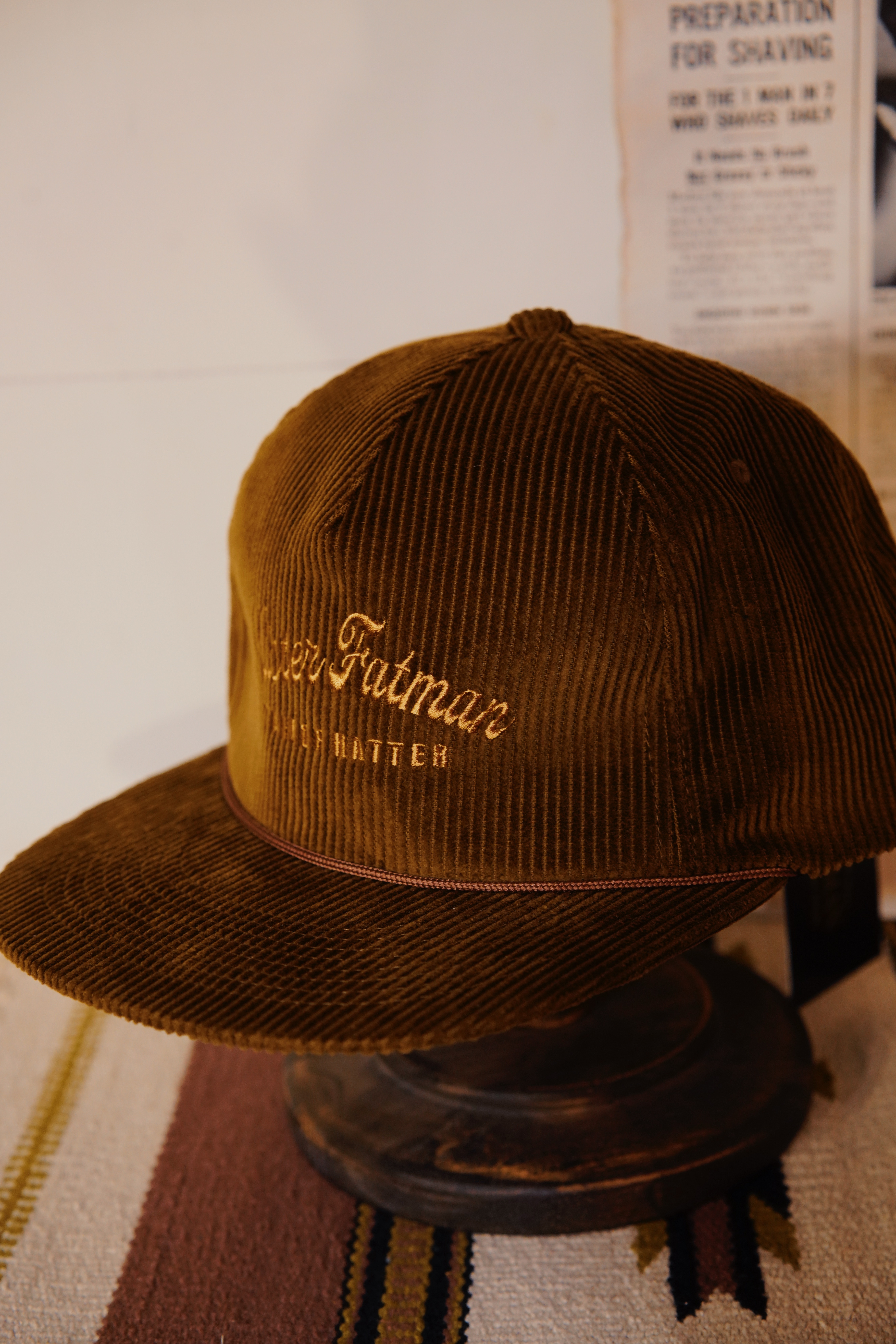 Mr.FATMAN&nbsp;KAISER TRUCKER CAP / 日本品牌 燈芯絨卡車司機帽-咖啡