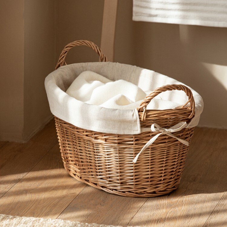 《5652》柳藤編收納籃