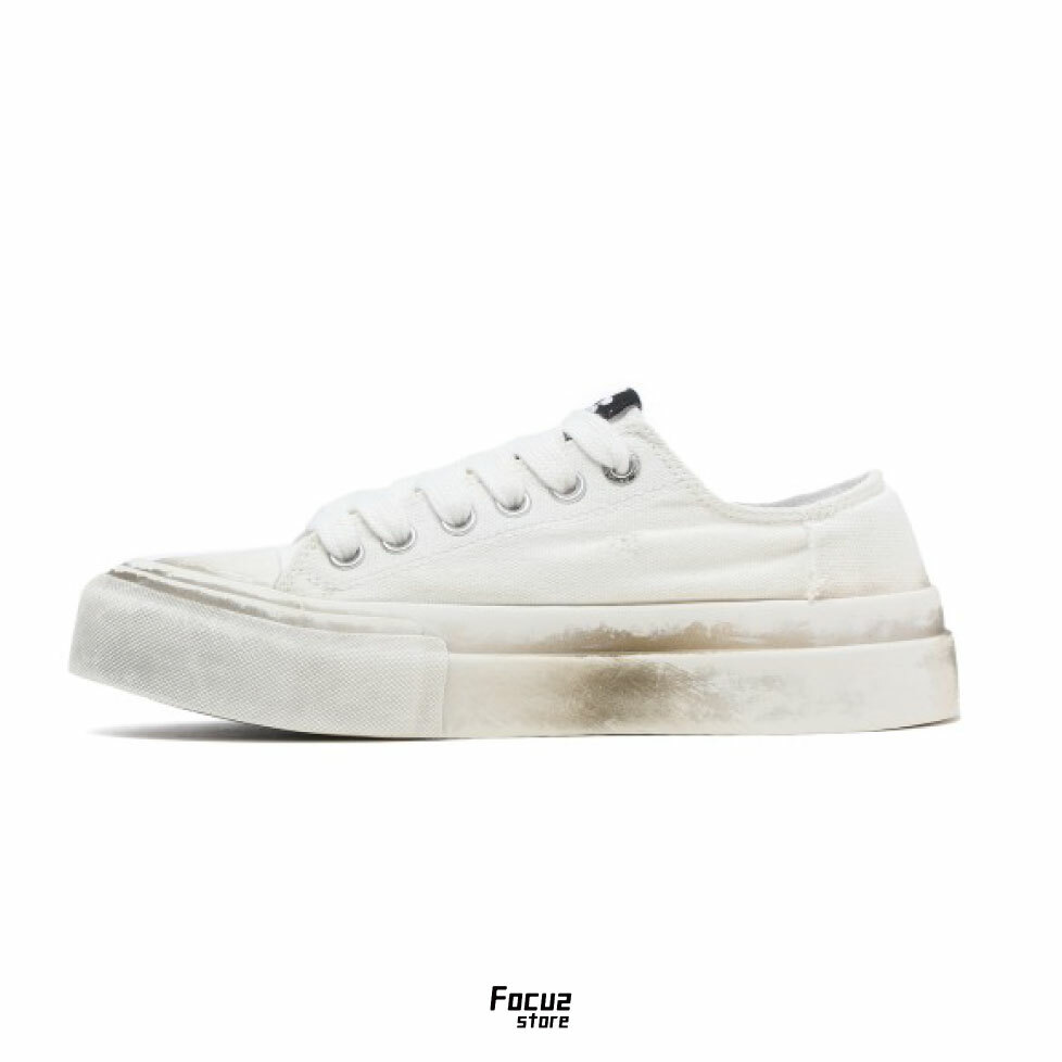 【Focus Store】預購 ARTICLE NO. Distressed low top sneakers "White" 白色