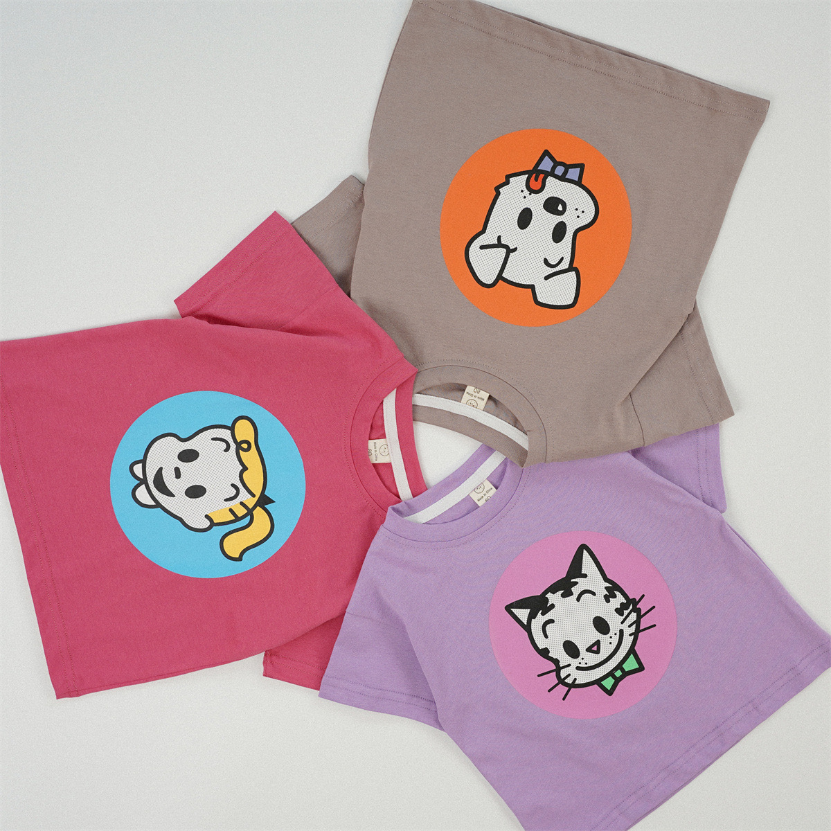 三色日系塗鴉上衣