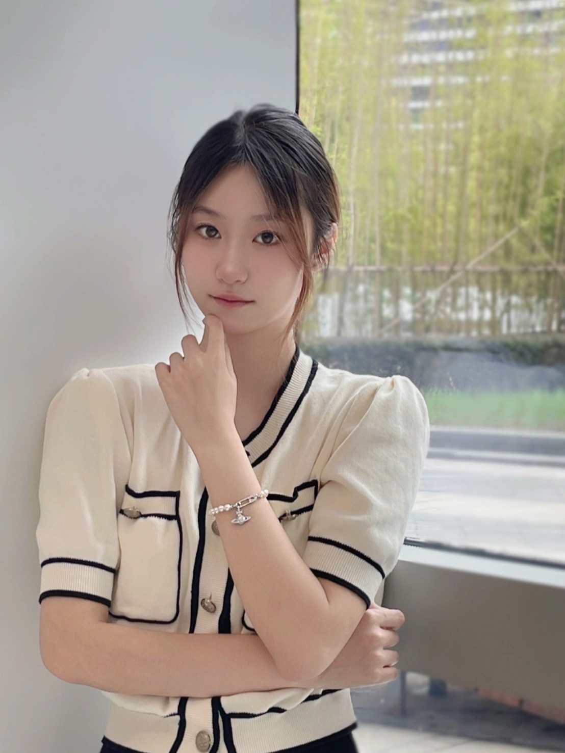 VIVIENNE WESTWOOD 西太后 珍珠別針手鏈 6103005302P147P147