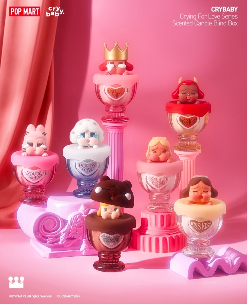 POP MART 泡泡瑪特 CRYBABY 愛神的眼淚系列 香氛蠟燭 盲盒 6+1隱藏