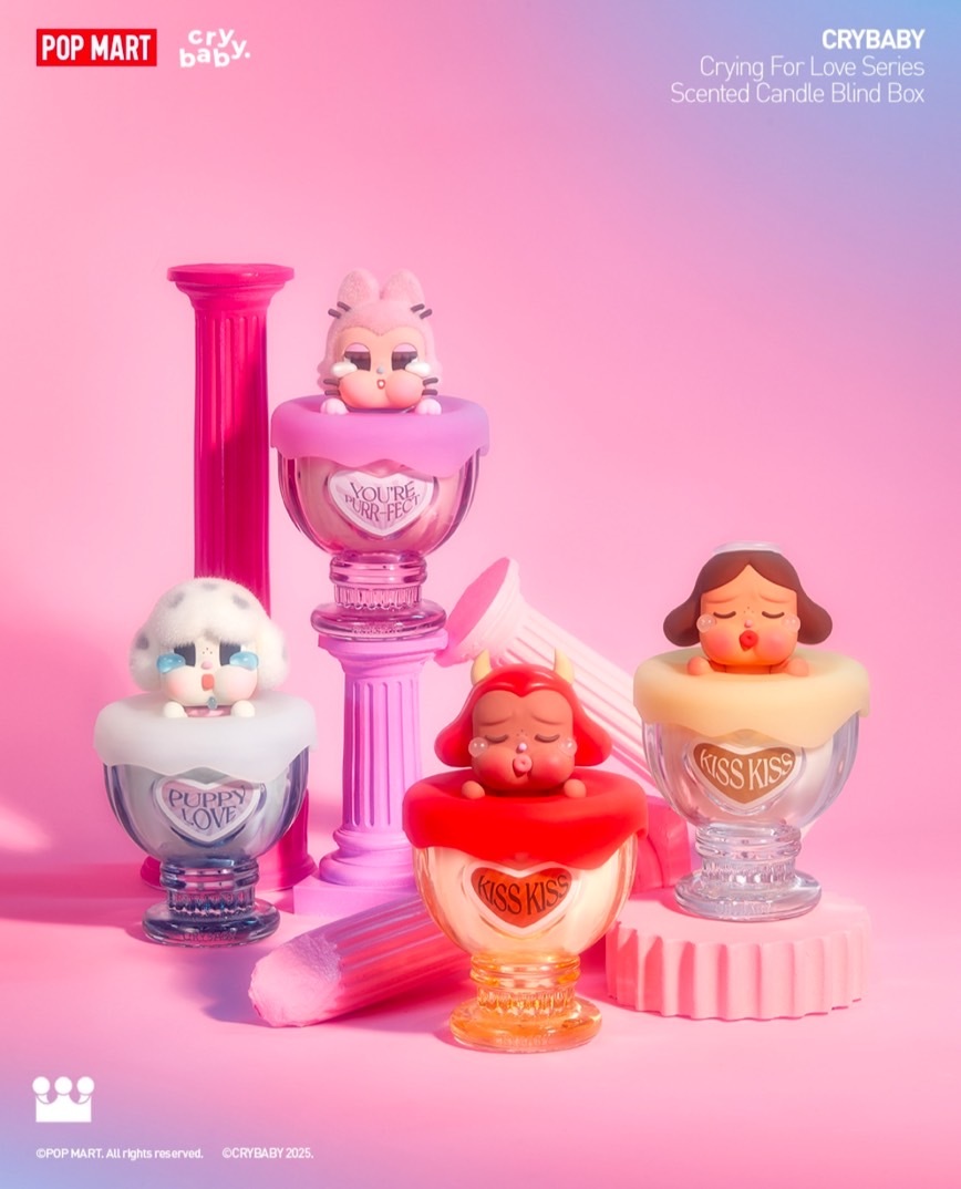POP MART 泡泡瑪特 CRYBABY 愛神的眼淚系列 香氛蠟燭 盲盒 6+1隱藏
