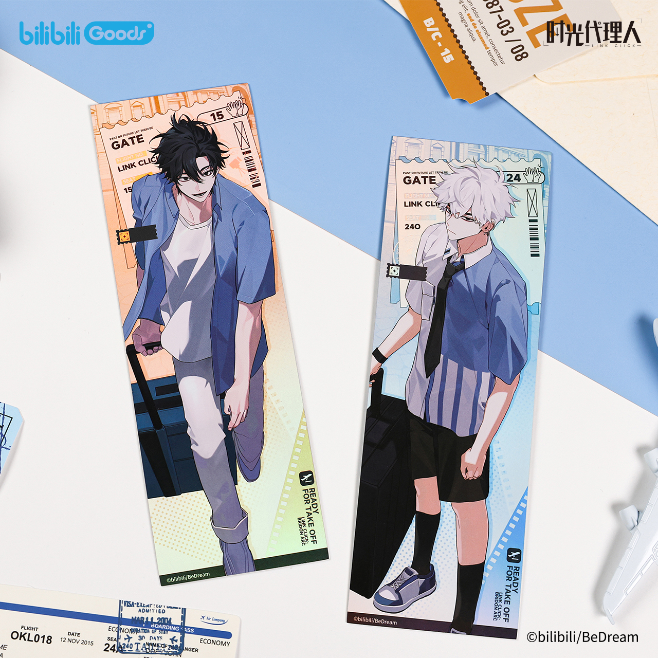 bilibiliGoods 《時光代理人》動畫 英都時跡系列 鐳射票套裝