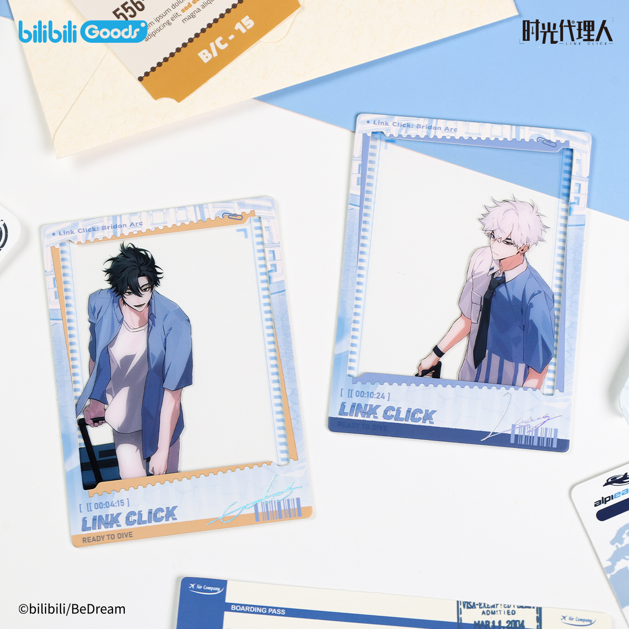bilibiliGoods 《時光代理人》動畫 英都時跡系列 紀念相卡套裝