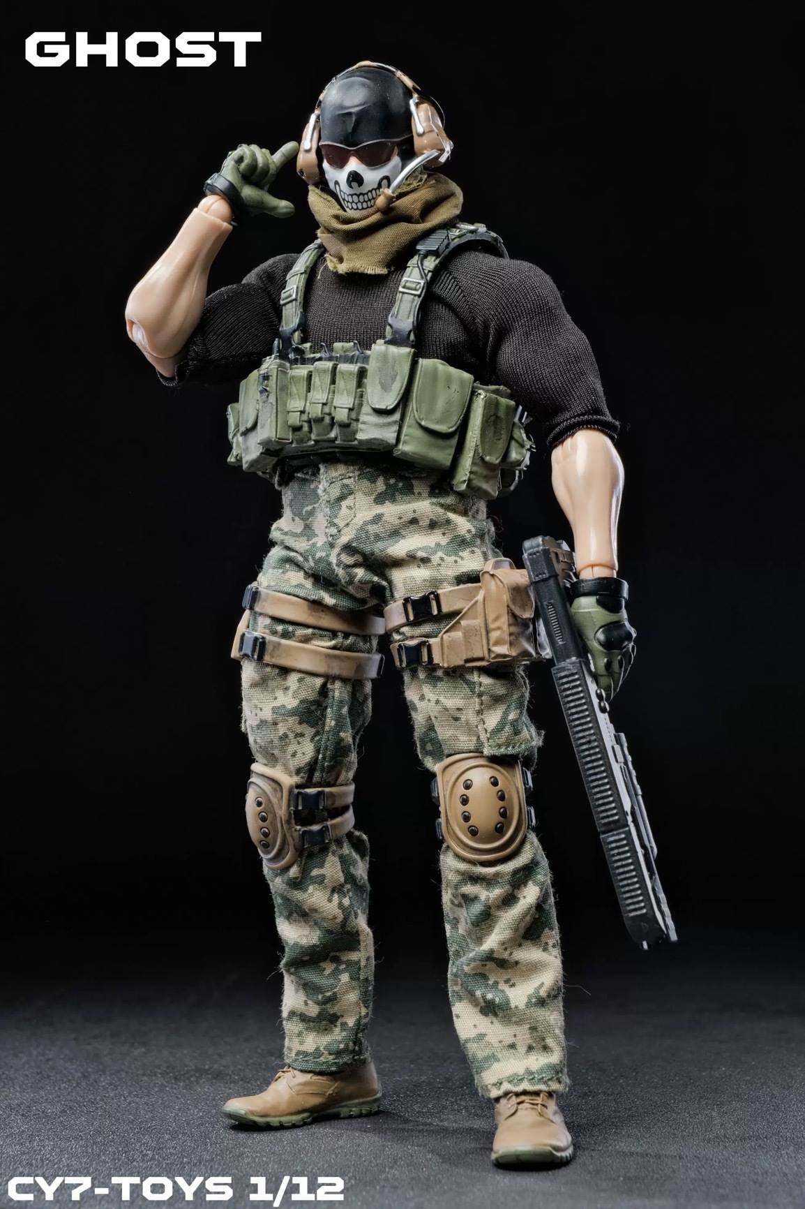 Pre-ORder)CY7-TOYS 1/12 The Ghost Soldier Action Figur