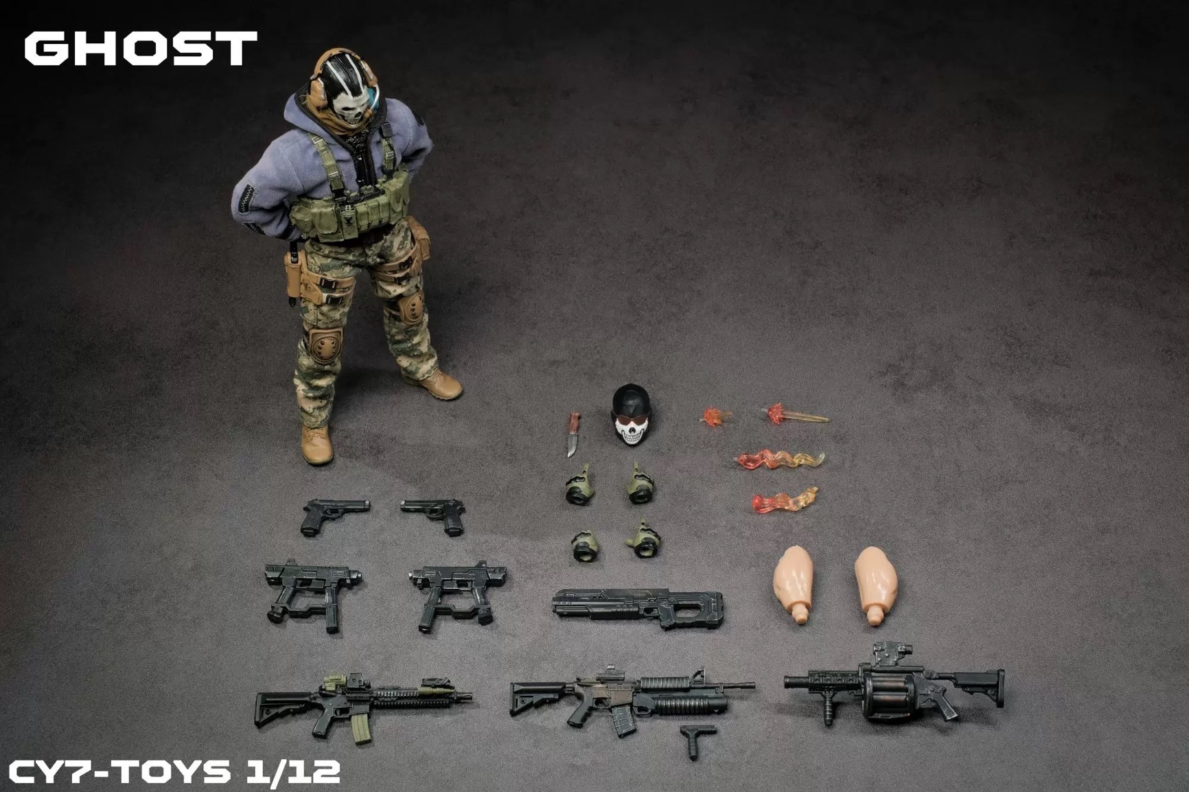 Pre-ORder)CY7-TOYS 1/12 The Ghost Soldier Action Figur