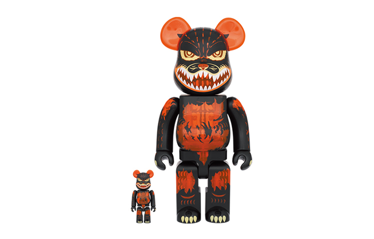【代購】BE@RBRICK Godzilla VS Destoroyah Ver. Godzilla Meltdown: Clear Orange Ver. 1000％
