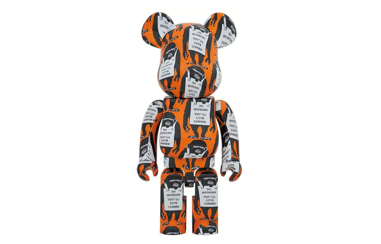【代購】BE@RBRICK Monkey Sign Orange