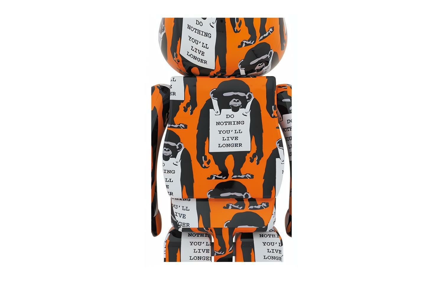 【代購】BE@RBRICK Monkey Sign Orange