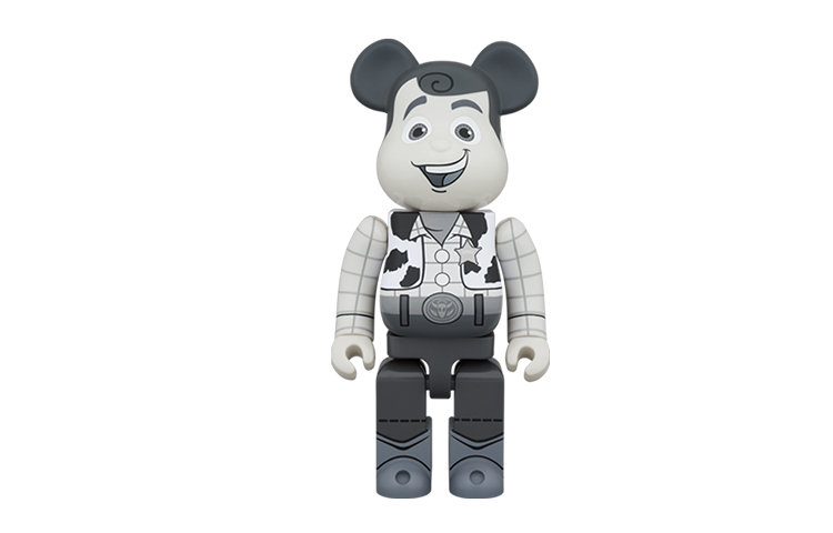 【代購】BE@RBRICK WOODY B&W Ver. 1000％